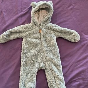 3 m green winter fleece suit